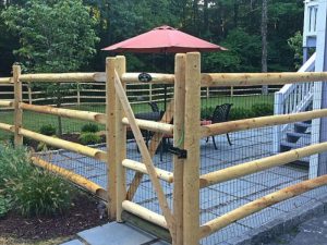 Post and Rail (or Split Rail) Wood Fences