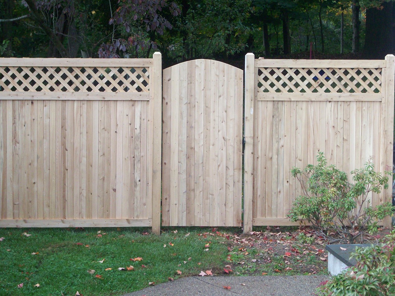 Photo of a wood fence gate in Mahopac, NY