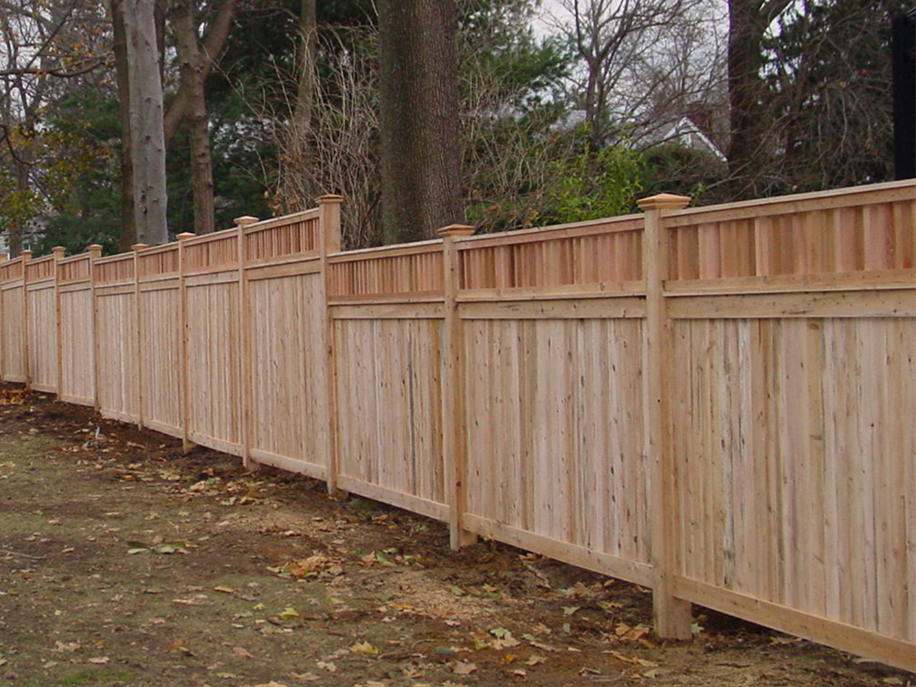Photo of wood privacy fence in Mahopac, NY