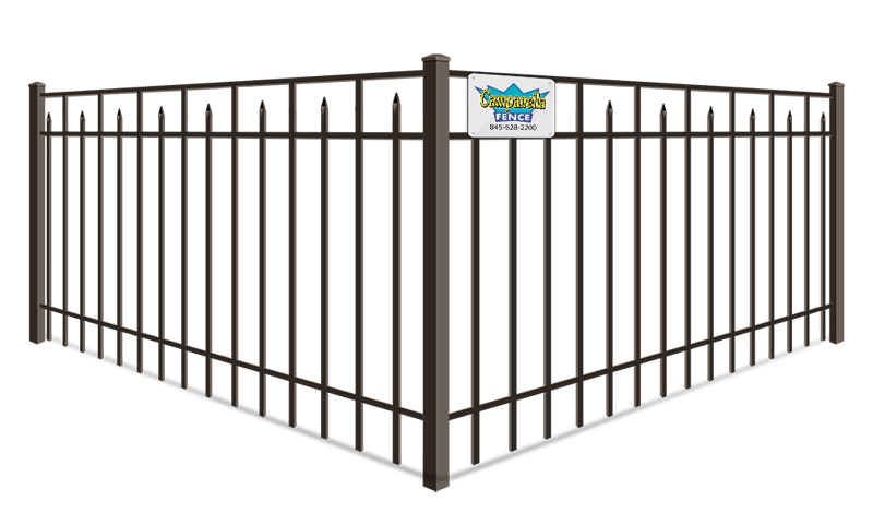 Aluminum fence - Decorative 3-Rail  48 inch or 60 inch tall style