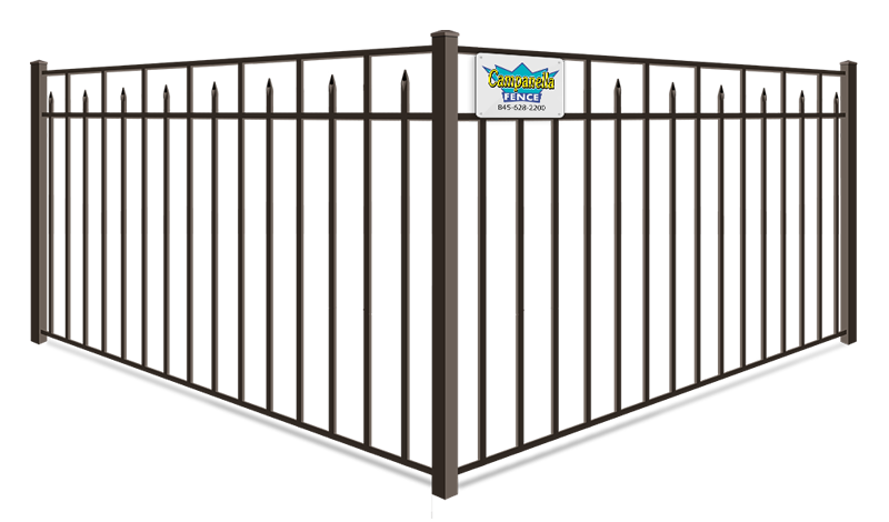 Aluminum fence - Decorative 3-Rail Pool Fence  54 inch tall style