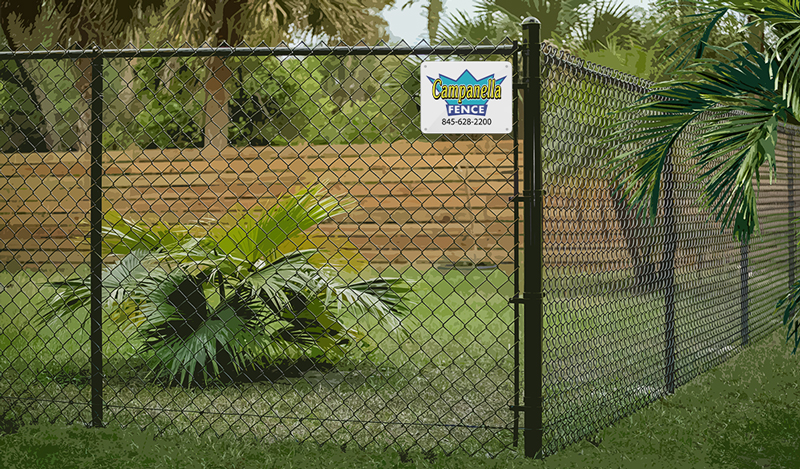 Chain Link fence - black chain link