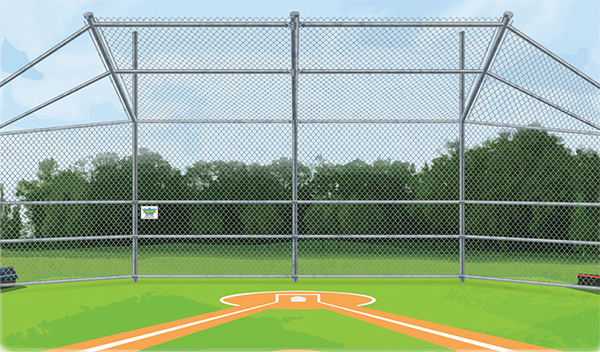 Chain Link fence - baseball backstop