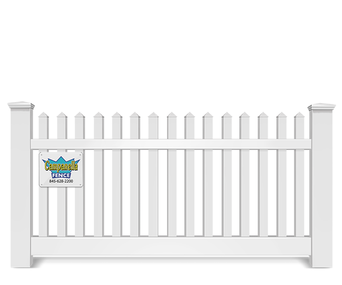 Vinyl fence - V350 Contemporary Picket style