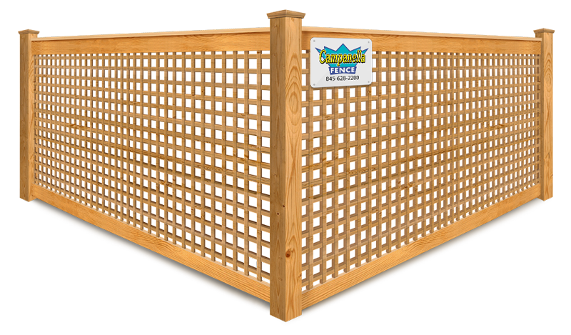 wood fence company in Putnam County & Westchester County, NY - Cedar Heavy Lattice style