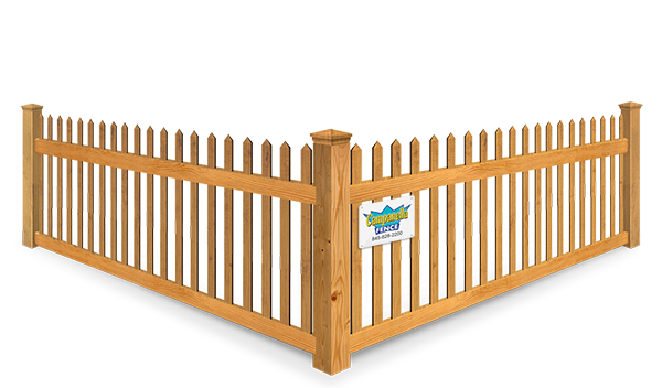 wood fence - Victorian Picket style