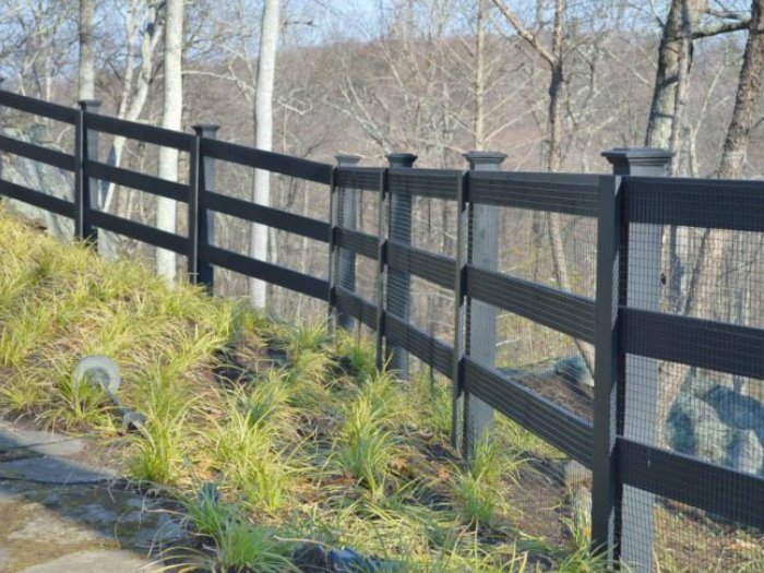 wood fence - Post & Board style