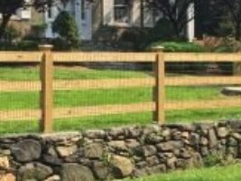 wood fence - Post & Board style