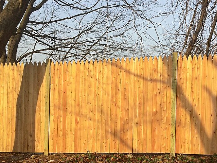 Spruce Stockade Fence - Mahopac, New York
