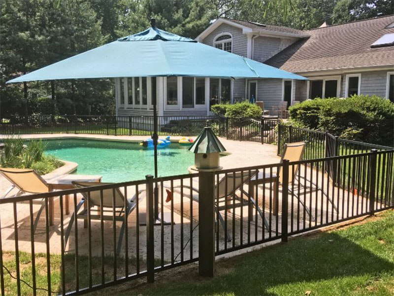 Pool Fence Example in Armonk New York