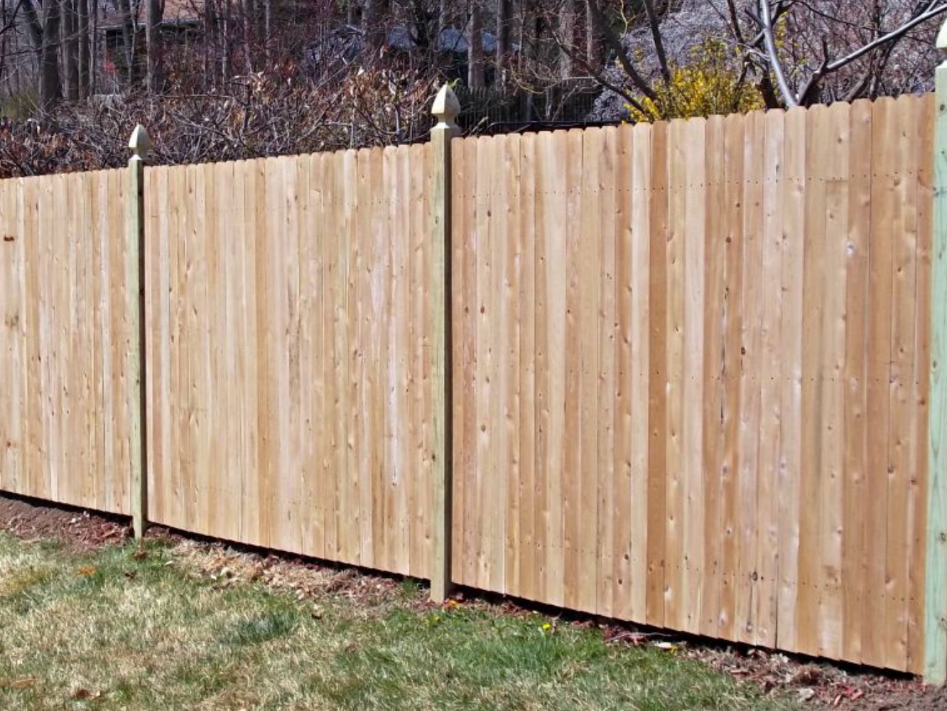 Brewster Hill NY wood privacy fence