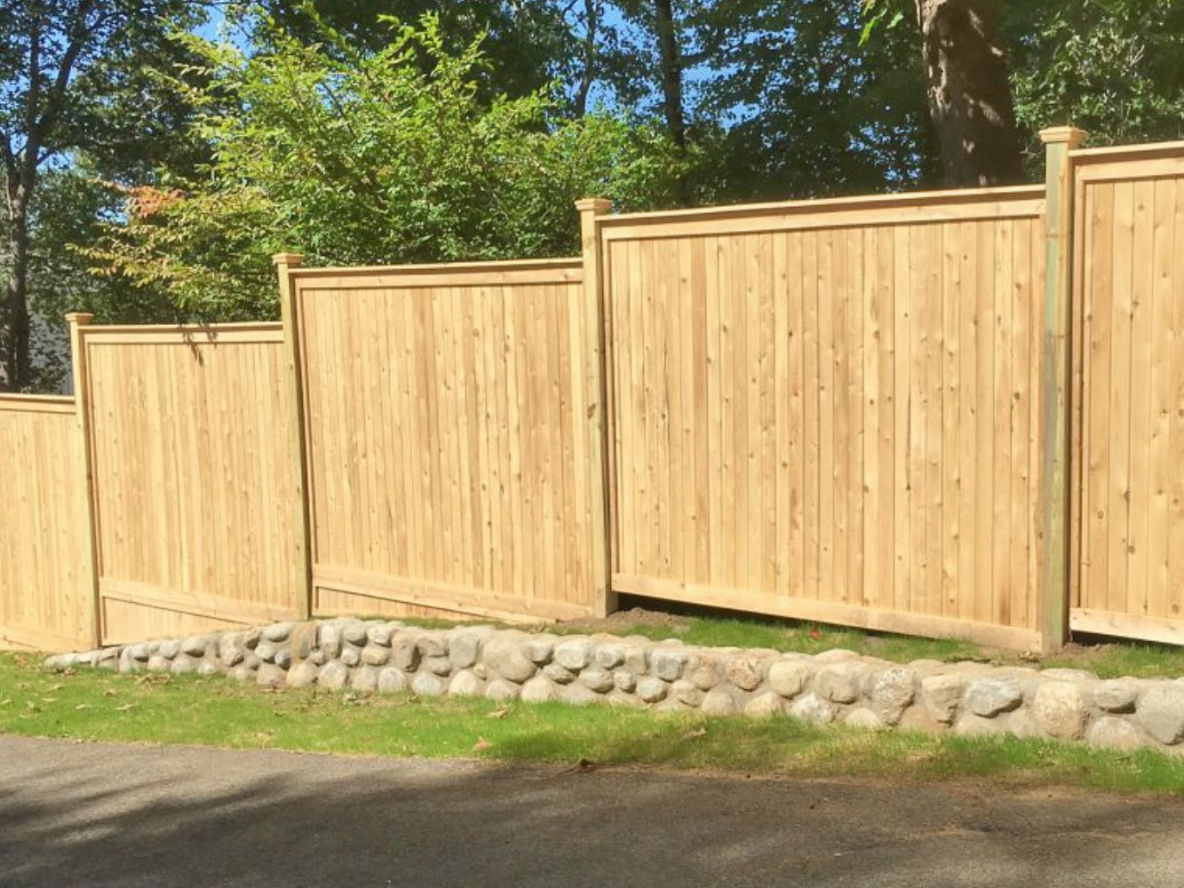 Danbury Connecticut wood privacy fencing